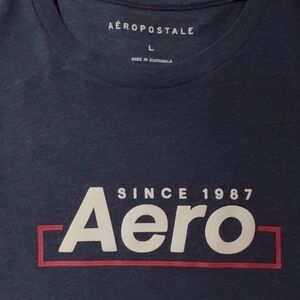 Aéropostale 'Aero' Logo Tee in Navy